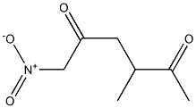 6-Nitro-3-methylhexane-2,5-dione Structure