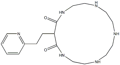 15-[2-(2-Pyridyl)ethyl]-1,4,7,10,13-pentaazacyclohexadecane-14,16-dione Structure