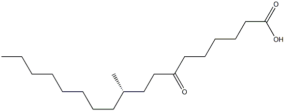 [S,(+)]-10-Methyl-7-oxostearic acid Struktur