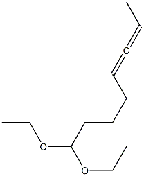 5,6-Octadienal diethyl acetal,,结构式