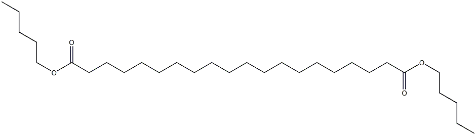 Icosanedioic acid dipentyl ester Structure