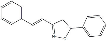5-Phenyl-3-styryl-2-isoxazoline Struktur