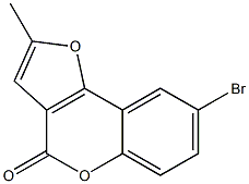 8-Bromo-2-methyl-4H-furo[3,2-c][1]benzopyran-4-one,,结构式
