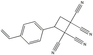 3-[4-Vinylphenyl]cyclobutane-1,1,2,2-tetracarbonitrile Structure
