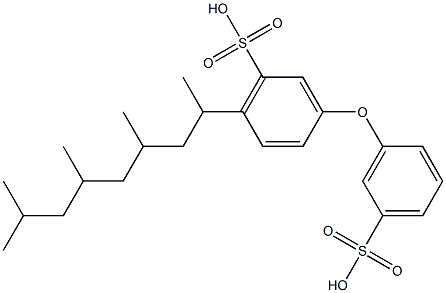 6-(1,3,5,7-Tetramethyloctyl)-[3,3'-oxybisbenzenesulfonic acid] Structure