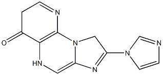 8-(1H-Imidazol-1-yl)imidazo[1,2-a]pyrido[3,2-e]pyrazin-4(5H)-one Struktur