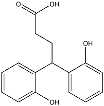 4,4-Di(hydroxyphenyl)butyric acid Struktur
