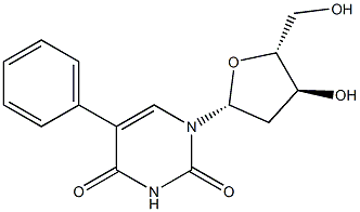 5-フェニル-2'-デオキシウリジン 化学構造式