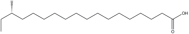 [S,(+)]-16-Methylstearic acid Struktur