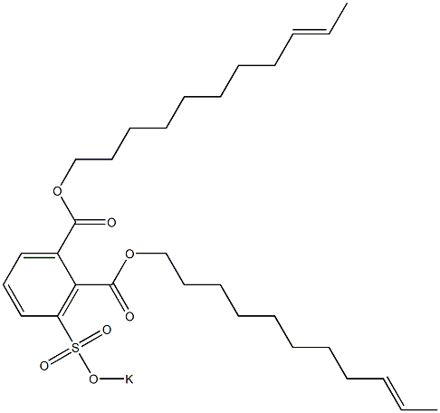 3-(Potassiosulfo)phthalic acid di(9-undecenyl) ester Structure