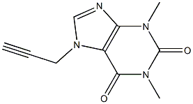 1,3-Dimethyl-7-propargylxanthine Struktur