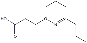 3-[1-Propylbutylideneaminooxy]propionic acid Structure