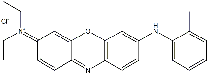 3-Diethyliminio-7-o-tolylamino-3H-phenoxazine chloride
