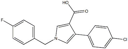  1-(4-Fluorobenzyl)-4-(4-chlorophenyl)-1H-pyrrole-3-carboxylic acid