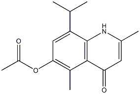 8-Isopropyl-6-acetyloxy-2,5-dimethylquinolin-4(1H)-one|