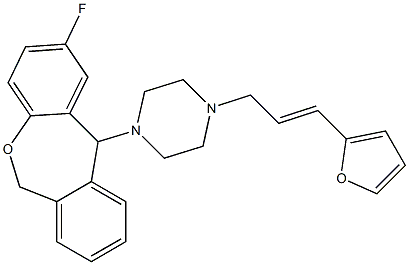 2-Fluoro-11-[4-[(E)-3-(2-furyl)-2-propenyl]-1-piperazinyl]-6,11-dihydrodibenz[b,e]oxepin|