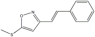  3-[(E)-2-[Phenyl]vinyl]-5-(methylthio)isoxazole