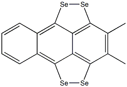 1,9:4,10-ビスエピジセレノ-2,3-ジメチルアントラセン 化学構造式