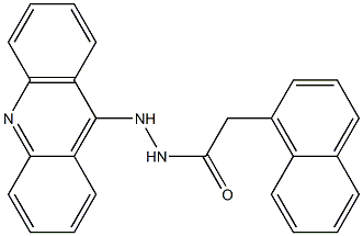N'-(Acridin-9-yl)-2-(1-naphtyl)acetohydrazide Struktur