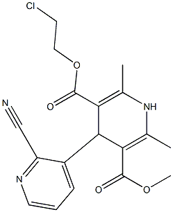 4-(2-Cyanopyridin-3-yl)-1,4-dihydro-2,6-dimethylpyridine-3,5-dicarboxylic acid 3-methyl 5-(2-chloroethyl) ester