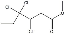 3,4,4-Trichlorocaproic acid methyl ester,,结构式