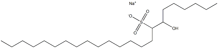 7-Hydroxytricosane-8-sulfonic acid sodium salt,,结构式