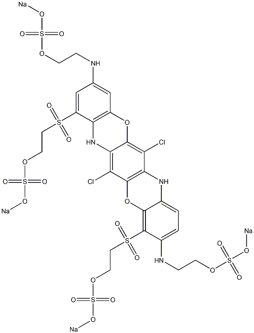 6,13-Dichloro-3,10-bis[2-(sodiooxysulfonyloxy)ethylamino]-1,11-bis[2-(sodiooxysulfonyloxy)ethylsulfonyl]-5,12-dioxa-7,14-diazapentacene|