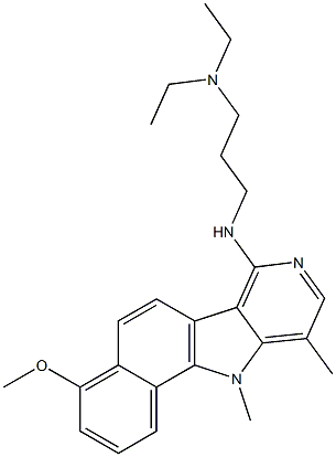 7-(3-Diethylaminopropylamino)-10,11-dimethyl-4-methoxy-11H-benzo[g]pyrido[4,3-b]indole