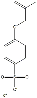 4-Methallyloxybenzenesulfonic acid potassium salt,,结构式