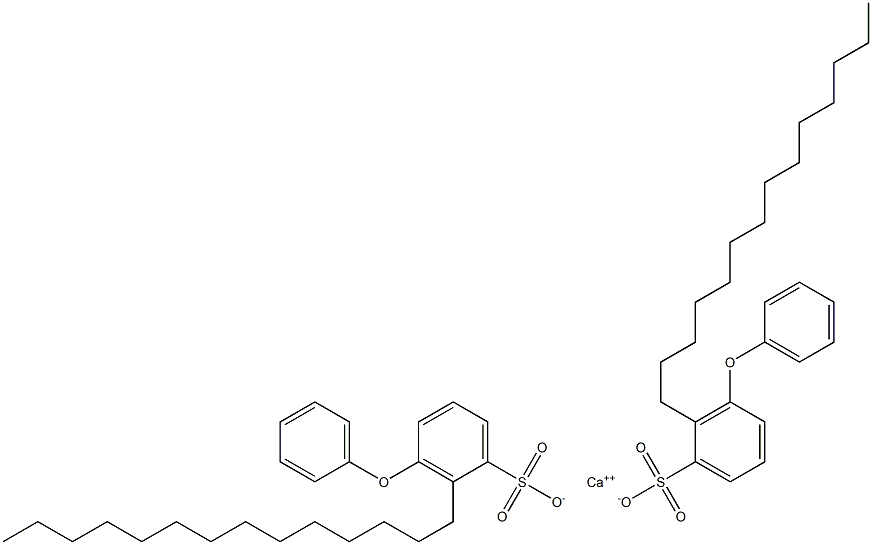Bis(3-phenoxy-2-tetradecylbenzenesulfonic acid)calcium salt,,结构式
