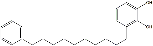 3-(10-Phenyldecyl)catechol Struktur