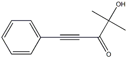 1-Phenyl-4-methyl-4-hydroxy-1-pentyne-3-one Struktur