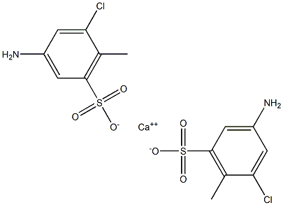 ビス(3-アミノ-5-クロロ-6-メチルベンゼンスルホン酸)カルシウム 化学構造式