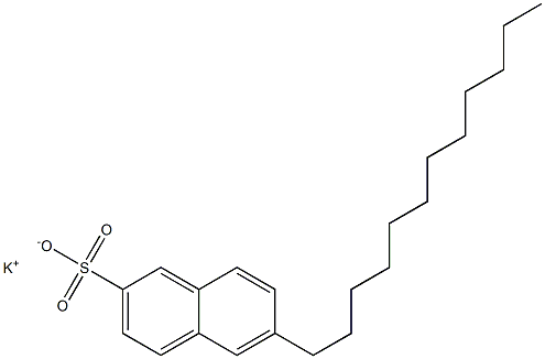 6-Dodecyl-2-naphthalenesulfonic acid potassium salt Structure