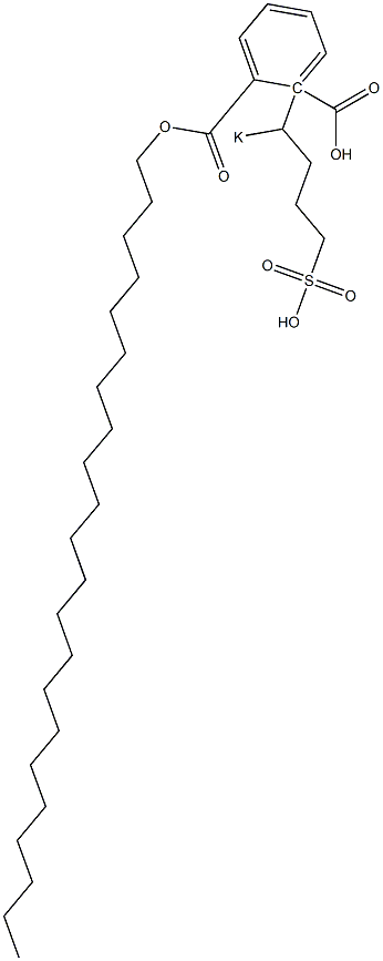 Phthalic acid 1-docosyl 2-(1-potassiosulfobutyl) ester 结构式