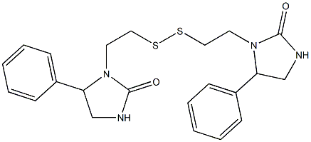 Bis[2-(2-oxo-5-phenylimidazolidin-1-yl)ethyl] persulfide 结构式