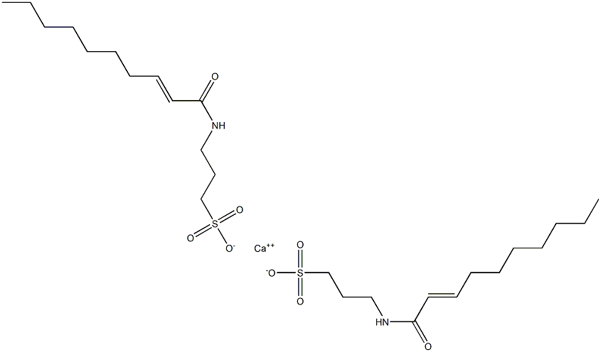 Bis[3-(2-decenoylamino)-1-propanesulfonic acid]calcium salt Structure