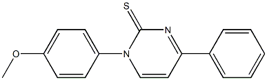 1-(4-Methoxyphenyl)-4-phenylpyrimidine-2(1H)-thione Struktur