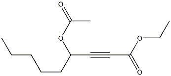 4-Acetoxy-2-nonynoic acid ethyl ester Structure