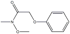 N-Methoxy-N-methyl-2-phenoxyacetamide,,结构式