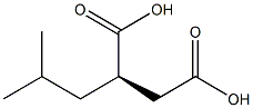 [R,(+)]-(2-メチルプロピル)こはく酸 化学構造式