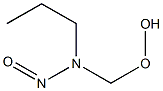 N-(Hydroperoxymethyl)-N-nitrosopropylamine,,结构式