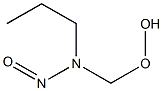 N-(Hydroperoxymethyl)-N-nitrosopropylamine 结构式