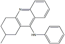 1,2,3,4-Tetrahydro-2-methyl-9-[(phenyl)amino]acridine Structure