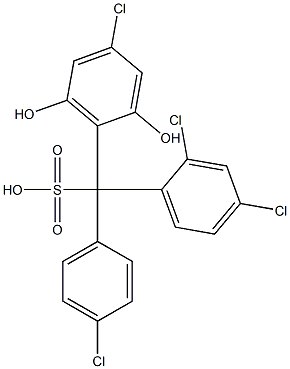 (4-Chlorophenyl)(2,4-dichlorophenyl)(4-chloro-2,6-dihydroxyphenyl)methanesulfonic acid