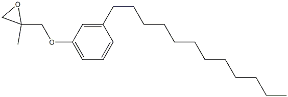 3-Dodecylphenyl 2-methylglycidyl ether Structure