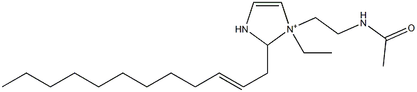 1-[2-(Acetylamino)ethyl]-2-(2-dodecenyl)-1-ethyl-4-imidazoline-1-ium,,结构式