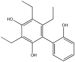 3,5,6-Triethyl-1,1'-biphenyl-2,2',4-triol Structure