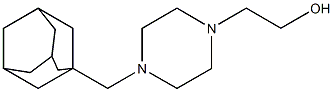 4-(1-Adamantylmethyl)-1-piperazineethanol Structure