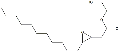 3,4-Epoxypentadecanoic acid 2-hydroxy-1-methylethyl ester,,结构式
